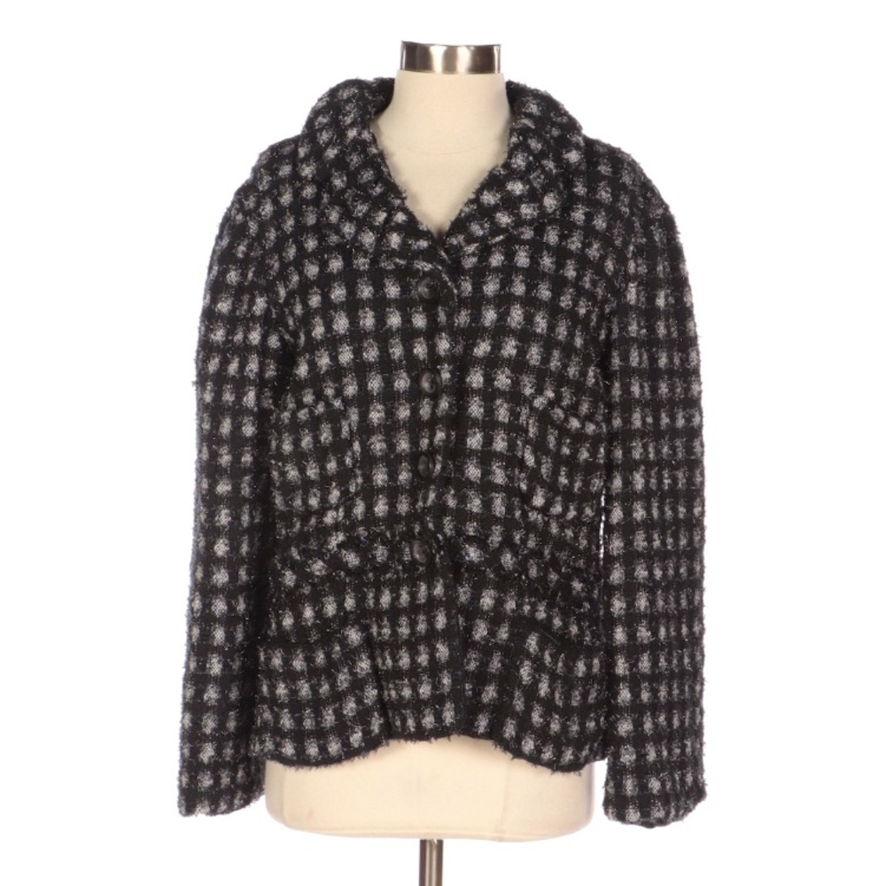Marc Jacobs Metallic Flecked Knit Jacket